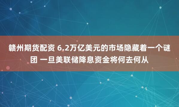 赣州期货配资 6.2万亿美元的市场隐藏着一个谜团 一旦美联储降息资金将何去何从